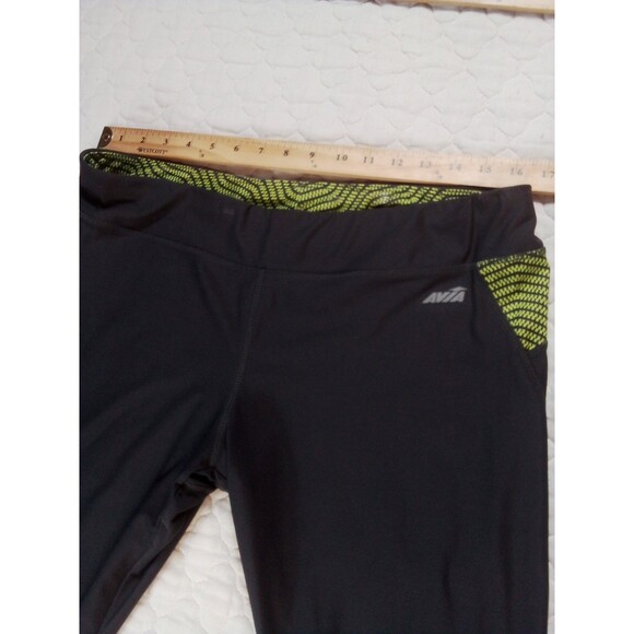 Women's Avia Gray/Green Capri Athletic Pants Measures Extra Large No Tag - Picture 9 of 11